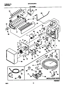 06 - Ice Maker parts for Frigidaire Refrigerator GRT21IPRHW6 from AppliancePartsPros.com