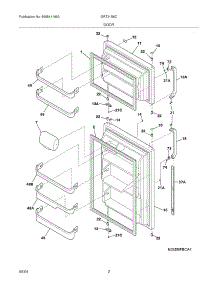 03 - Door parts for Gibson Refrigerator GRT21S6CQ3 from AppliancePartsPros.com