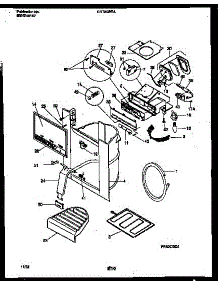 10 - Ice Door, Dispenser And Water Tank parts for Frigidaire Refrigerator GRT24WRAW0 from AppliancePartsPros.com
