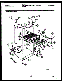 03 - Cabinet Parts parts for Frigidaire Refrigerator RD11F2WVJA from AppliancePartsPros.com