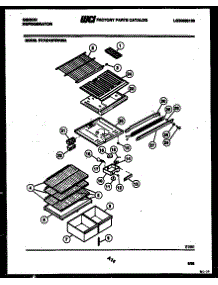 04 - Shelves And Supports parts for Frigidaire Refrigerator RD19F3WU3A from AppliancePartsPros.com