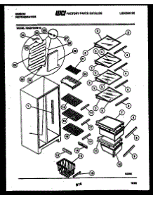05 - Shelves And Supports parts for Frigidaire Refrigerator RS22F9WS1G from AppliancePartsPros.com