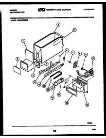 08 - Ice Dispenser parts for Frigidaire Refrigerator RS22F9WS1G from AppliancePartsPros.com