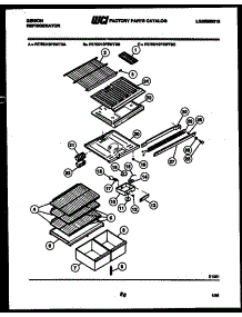 04 - Shelves And Supports parts for Frigidaire Refrigerator RT19F3WT3C from AppliancePartsPros.com