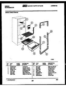 06 - Shelves And Supports parts for Frigidaire Refrigerator RT11F2WVJB from AppliancePartsPros.com
