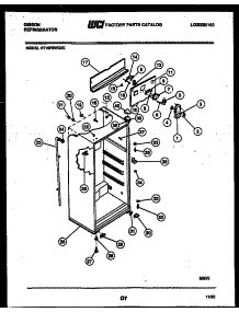 03 - Cabinet Parts parts for Frigidaire Refrigerator RT19F8WU3C from AppliancePartsPros.com