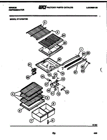 04 - Shelves And Supports parts for Frigidaire Refrigerator RT19F8WT3D from AppliancePartsPros.com