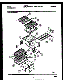 04 - Shelves And Supports parts for Frigidaire Refrigerator RT19F8WT3G from AppliancePartsPros.com