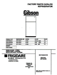 Cover parts for Gibson Refrigerator GRT16CRHZ4 from AppliancePartsPros.com