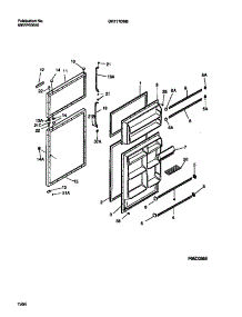 02 - Door parts for Frigidaire Refrigerator GRT17DRBW2 from AppliancePartsPros.com