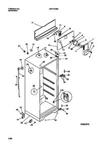 03 - Cabinet W / Fan Assembly parts for Frigidaire Refrigerator GRT17DRBW2 from AppliancePartsPros.com