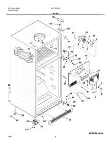 05 - Cabinet parts for Gibson Refrigerator GRT18S6AW7 from AppliancePartsPros.com