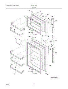 03 - Door parts for Gibson Refrigerator GRT21G3CQ3 from AppliancePartsPros.com