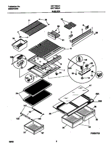 04 - Shelves parts for Frigidaire Refrigerator GRT18SJHD2 from AppliancePartsPros.com