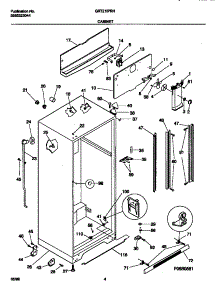 04 - Cabinet parts for Frigidaire Refrigerator GRT21IPRHD0 from AppliancePartsPros.com