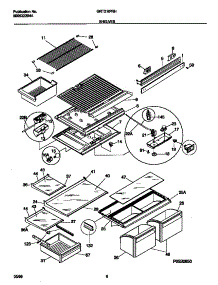 05 - Shelves parts for Frigidaire Refrigerator GRT21IPRHD0 from AppliancePartsPros.com