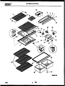 05 - Shelves And Supports parts for Frigidaire Refrigerator GRT19FRAD0 from AppliancePartsPros.com
