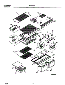 04 - Shelves, Controls, Divider, Mullion parts for Frigidaire Refrigerator GRT19GRAD3 from AppliancePartsPros.com