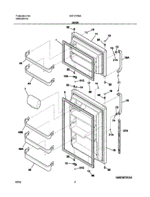 03 - Door parts for Gibson Refrigerator GRT21R6AQ2 from AppliancePartsPros.com