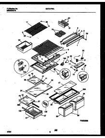 05 - Shelves And Supports parts for Frigidaire Refrigerator GRT21PRAW1 from AppliancePartsPros.com