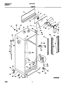 03 - Cabinet parts for Frigidaire Refrigerator GRT21PRCD2 from AppliancePartsPros.com