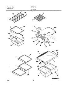 07 - Shelves parts for Gibson Refrigerator GRT21R6AQ2 from AppliancePartsPros.com