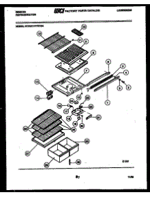 04 - Shelves And Supports parts for Frigidaire Refrigerator RD17F7WV3A from AppliancePartsPros.com