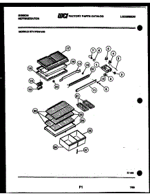 04 - Shelves And Supports parts for Frigidaire Refrigerator RD19F8WU3A from AppliancePartsPros.com