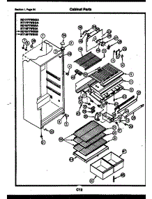 17 - Cabinet Parts parts for Frigidaire Refrigerator RD19F7WS3B from AppliancePartsPros.com