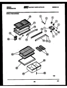 04 - Shelves And Supports parts for Frigidaire Refrigerator RT12F3WS2B from AppliancePartsPros.com
