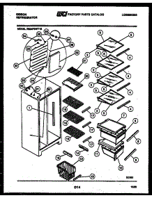 05 - Shelves And Supports parts for Frigidaire Refrigerator RS24F9WT1E from AppliancePartsPros.com