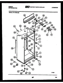 03 - Cabinet Parts parts for Frigidaire Refrigerator RT17F6WU3B from AppliancePartsPros.com