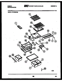 04 - Shelves And Supports parts for Frigidaire Refrigerator RT17F6WV3D from AppliancePartsPros.com