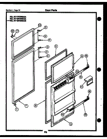 36 - Door Parts parts for Frigidaire Refrigerator RT17F3WSGA from AppliancePartsPros.com