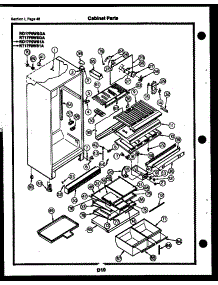 23 - Cabinet Parts parts for Frigidaire Refrigerator RT17F9WS1A from AppliancePartsPros.com