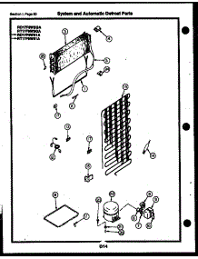 25 - System And Automatic Defrost Parts parts for Frigidaire Refrigerator RT17F9WS1A from AppliancePartsPros.com