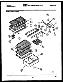 04 - Shelves And Supports parts for Frigidaire Refrigerator RD17F2WT3B from AppliancePartsPros.com