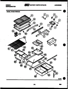 04 - Shelves And Supports parts for Frigidaire Refrigerator RD17F9WU3A from AppliancePartsPros.com