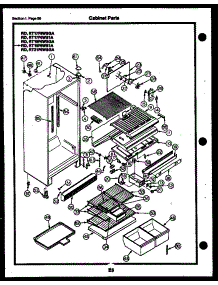 28 - Cabinet Parts parts for Frigidaire Refrigerator RD17F6WS1A from AppliancePartsPros.com