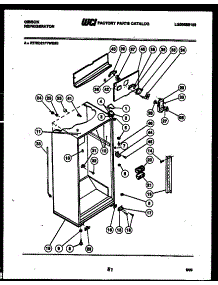 03 - Cabinet Parts parts for Frigidaire Refrigerator RD21F7WS3B from AppliancePartsPros.com