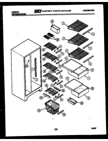 05 - Shelves And Supports parts for Frigidaire Refrigerator RS22F7WU1C from AppliancePartsPros.com