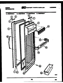 03 - Refrigerator Door Parts parts for Frigidaire Refrigerator RS22F9WS1C from AppliancePartsPros.com