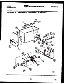 08 - Ice Dispenser parts for Frigidaire Refrigerator RS24F9WT1D from AppliancePartsPros.com