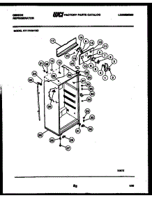 03 - Cabinet Parts parts for Frigidaire Refrigerator RT17F3WT3C from AppliancePartsPros.com