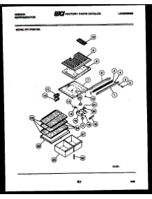 04 - Shelves And Supports parts for Frigidaire Refrigerator RT17F3WT3C from AppliancePartsPros.com