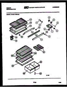 04 - Shelves And Supports parts for Frigidaire Refrigerator RT17F3WU3A from AppliancePartsPros.com