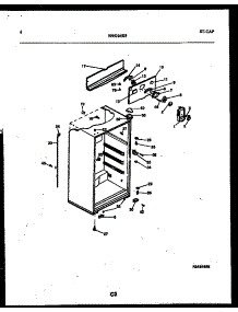 04 - Cabinet Parts parts for Frigidaire Refrigerator RT15F3YX4B from AppliancePartsPros.com