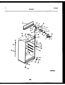 03 - Cabinet Parts parts for Frigidaire Refrigerator RT15F5WX4B from AppliancePartsPros.com