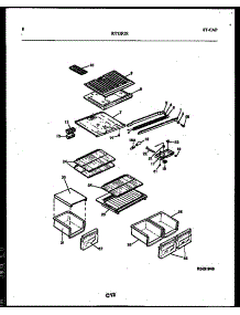 05 - Shelves And Supports parts for Frigidaire Refrigerator RT15F5WX4B from AppliancePartsPros.com