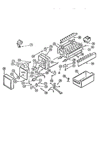 02 - Ice Maker parts for Frigidaire Refrigerator RT17F2WT3A from AppliancePartsPros.com